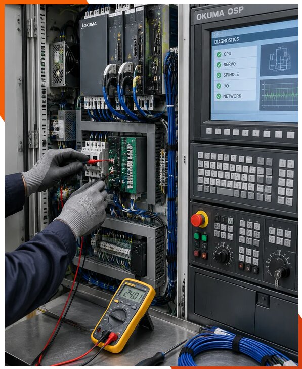 Ремонт систем ЧПУ Okuma OSP в Тюмени